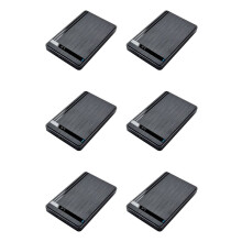 6X Boîtier pour Disque Dur SSD 2,5 Pouces USB 3.0 Vers , Boîtier pour Disque Dur Externe pour Ordinateur Portable, PC de Bureau, Transfert de
