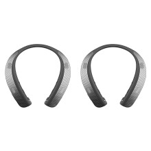 2X -Kopfhörer, Stereo-Nackenbügel, Kabelloses Headset mit Lautsprecher für Sport, Übungen, Spiele, Anrufe
