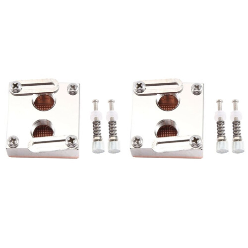 2X Metal Front Hole CPU Water Cooling Block Cooler South Bridge Northbridge Block for Computer CPU Block
