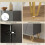 Homcom HOMCOM Storage Cabinet, Sideboard with Adjustable Shelves, High Gloss Grey 7