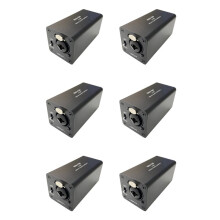 6X Riduzione del Rumore Isolatore Audio, Elimina il Rumore Corrente, Scatola di Messa A Terra di, Isolatore Audio Mixer XLR 6,5, MAI-130 Mono