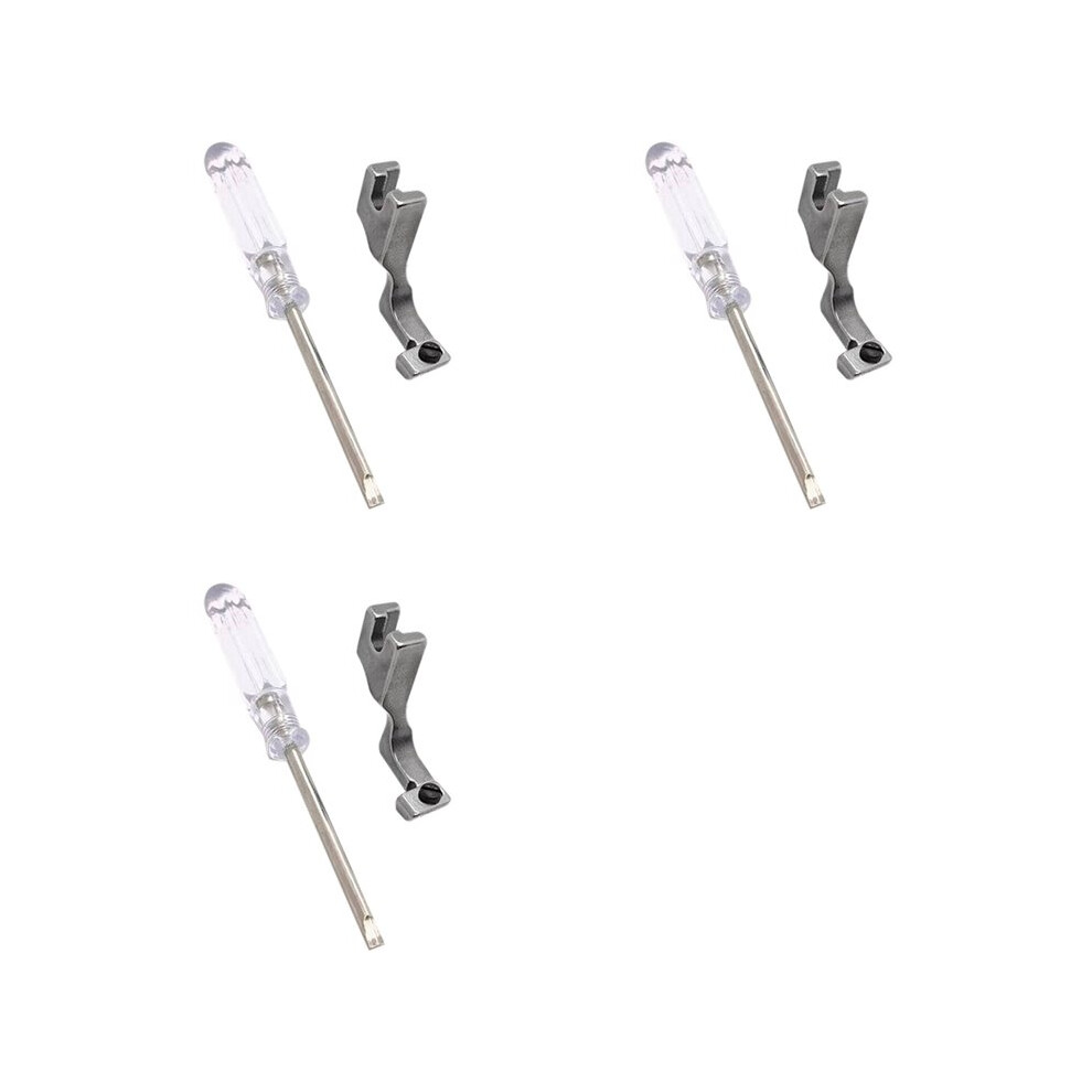 Typecat 3X Adjustable Invisible Zipper Presser Foot Unilateral Zipper Feet For Single Needle Lockstitch Industrial Sewing
