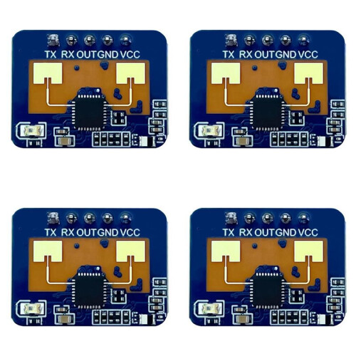 4X LD2410C 24G  Human Presence Sensor FMCW  Millimeter Wave Motion Detection Module DC5V