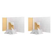 24 Pack Soundproof Wall Panels, 12x12x0.4Inch Self-Adhesive Sound Proof Panels Acoustic Panels for Home, Office