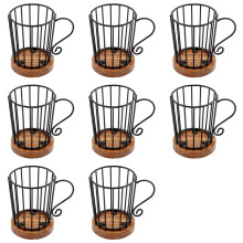 8X Coffee Pod Holder K Cup Organizer, K Cup Holders for Counter Coffee Pods Storage Organizer Coffee Decor