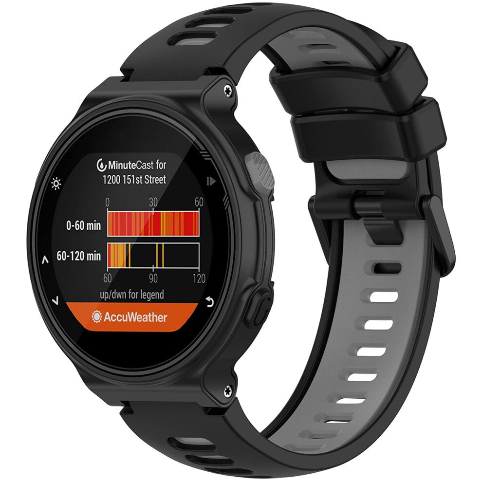 Gray Silicone Replacement Watch Band Strap For Garmin Approach S6 S5 S20 Forerunner 735Xt Grey 9092120537666
