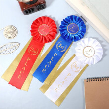 3 PCS Award Ribbons 1st 2nd 3rd, Award Ribbon Rosette Set, Satin Participation Place Winner Ribbons Awards