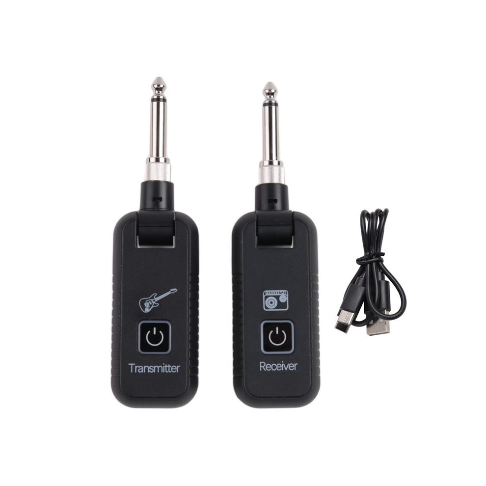 Exogio 2.4Ghz Wireless Guitar System Rechargeable Wireless Guitar Transmitter Receiver For Guitar Musical Instrument 1 To 1
