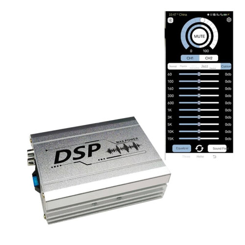 2X Dsp Digital Audio Processor Navigation Machine Sound Quality Enhancement Effect 4 In 6 Out Dsp Car Power Amplifier