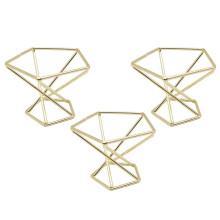 3 StüCk Geometrische Luft Pflanzen Halter Flugzeuge Rack Metall Pflanzen StäNder Pflanzer Regale Himmeli Dekor Tillandsien BehäLter