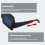 Auto-Dimming Welding Goggles with Replaceable Lithium Battery Welding Glasses for TIG MIG Arc Plasma Cutting B 6