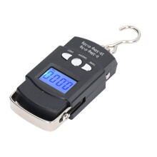 Elektronische Hakenwaage LCD Digital 50kg mit 1m Maßband