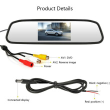 2X 4,3 Zoll Auto DVR Dash Kamera RüCkspiegel Monitor UnterstüTzt 2 Wege Videorecorder Autokamera LCD Bildschirm