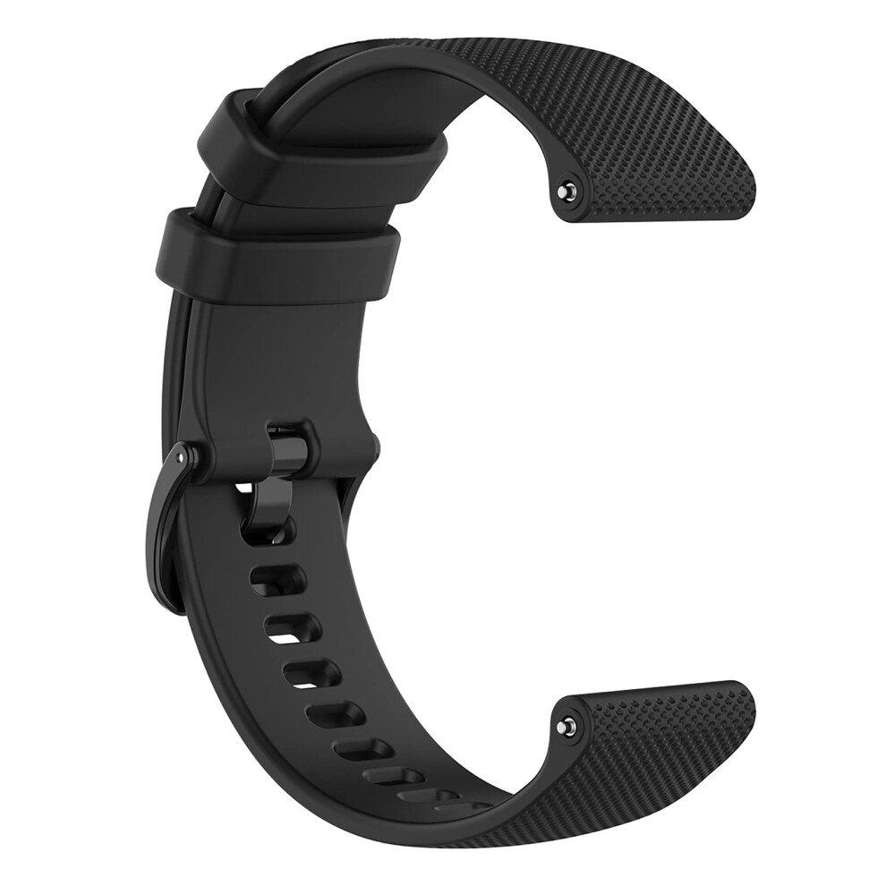 18Mm Silicone Replacement Band Secure Fit Durable For Garmin Venu 2S And Vivoactive 4S Black 9092120537895