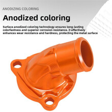 Motorcycle for 790 890 Water Pipe Interface Thermostat Cover Aluminum Alloy Thermostat Pump Cover Accessories Black