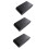 3pcs 433MHz Wireless Vibration Glass Break Detector, Adjustable Sensitivity, Compatible with Alarm Systems Black 1