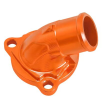 Motorcycle for 790 890 Water Pipe Interface Thermostat Cover Aluminum Alloy Thermostat Pump Cover Accessories Orange