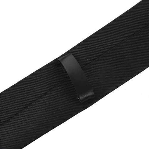 2 Pezzi 2 Pollice Stripe A Maglia Nera Leggermente Leggiadramente Cravatta Nera per Donna 1