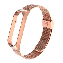 Metal Watch Strap Pink Golden Stainless Steel Adjustable Replacement Sports Bracelet Multiple Colors