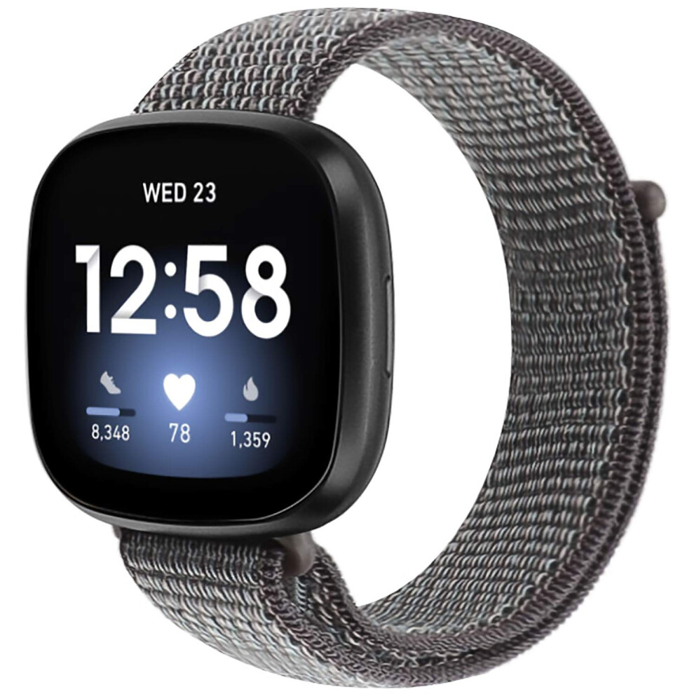 Haze Silicone Band, Soft Adjustable Sport Strap With Quick Release Pins For Fitbit Versa 3 And Sense 9455672038331