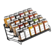 Sturdy Metal Seasoning Stand With Stackable Sections No-Black