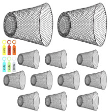 10Pcs strong Wire Plant Covers 9x9 Inches To Prevent-Black