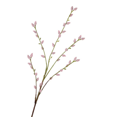 Artificial Silver Willow Sprays For Event And Interior-Pink