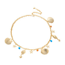 Waist Chain for Women Fashionable Alloy Seashells Starfish Belly