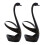 Stainless Steel Spoon and Fork Stand Organiser for Dinner-Black 1