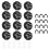 Adhesive Mount Furniture Casters Smooth Rolling For Sofa Desk 1