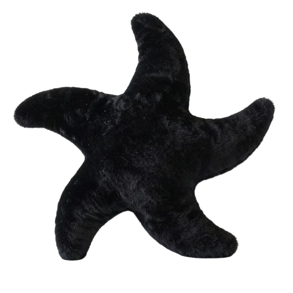 Plush Star Cushion In 2 Size For Home Car And-300*300mm Black