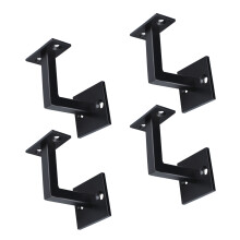 4pcs Wall Mounted Stair Holder With Screws Stainless Steel Stair