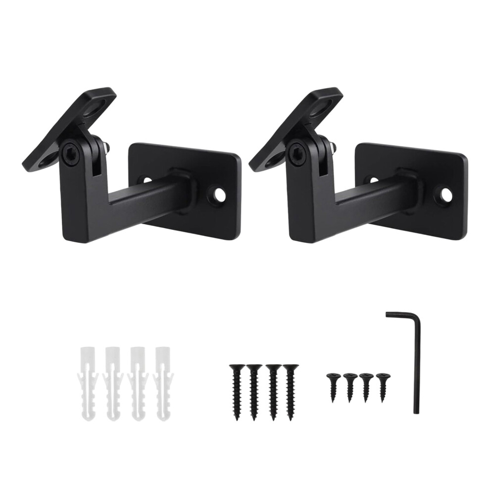 Adjustable Handrail Bracket L Shape Swivels Hand Rail-2 Pieces 7754004358775