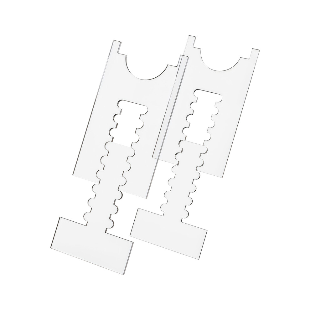 2Pcs Adjustable Furniture Spacers For Sofa Bed Clear Acrylic 7751001327339