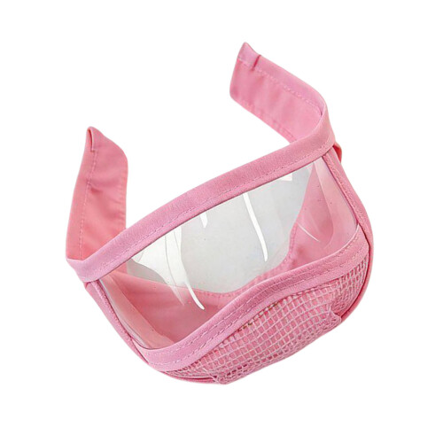 Catss Bubble Muzzles Transparents Permeable Face Cover-Pink M