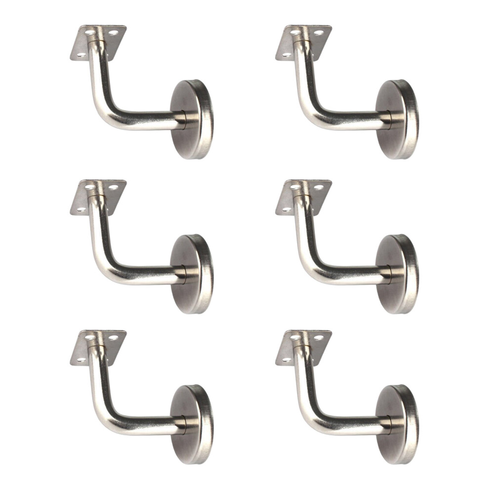 6Pcs L Shape Metal Handrail Mounting Brackets-Plain Film 60 7696001614105