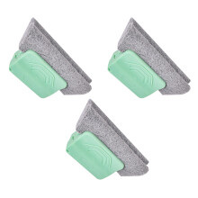 3Pieces Window Track Cleaning Tool With Replaceable Head-Green