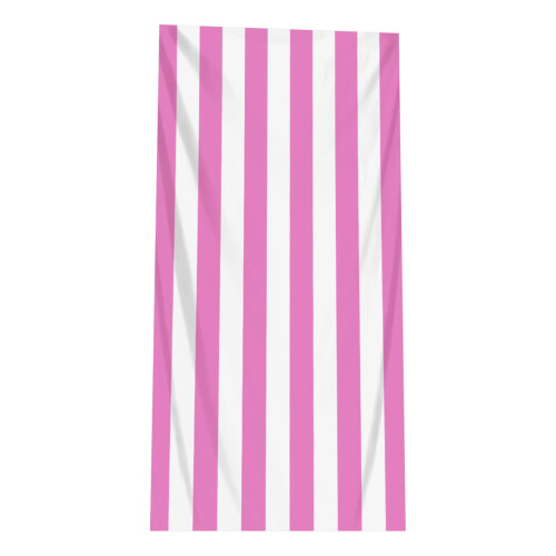 Large Absorbent Stripe Towel Microfiber For Vacation-Pink