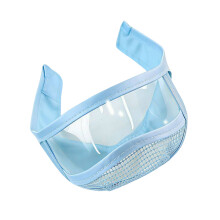 Cats Head Cover Anti-Biting Transparents Cats Hood-Blue S