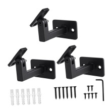 Adjustable Handrail Bracket L Shape Swivels Hand Rail-3 pieces