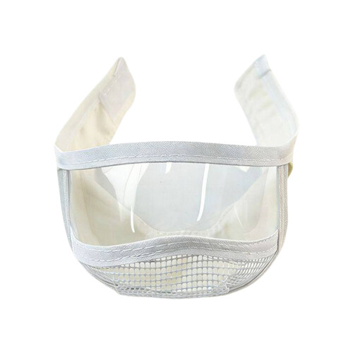 Catss Bubble Muzzles Transparents Permeable Face Cover-White M