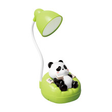 Niedliche Tischlampen in Panda-Form, Leselicht mit 3-Grün