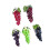 Pack of 5 Realistic Artificial Grape Bunches for Home-36 pieces 1