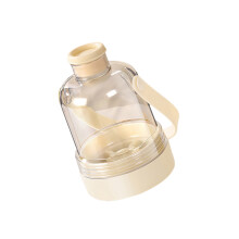 Creative Drinking Water Bottle With Integrated Ice-Cream White