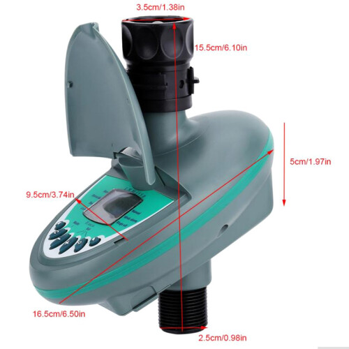 Home Automatic  LCD Display Water Timer Controller Electronic Garden Irrigation Watering Timer System 1