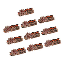 10xStylish Retro Soviet Themed Brooch Alloy Chest Pin Safety-B