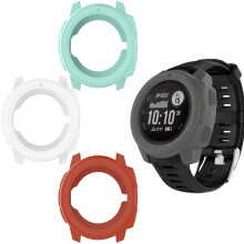 Tricolor B Silicone Sleeve Watch Case with AntiScratch Bezel Protection for Garmin Instinct