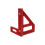 Multi-Angle Metric Woodworking Ruler  Drawing Ruler Angle Ruler Woodworking Tool  Drawing Tool Red 1