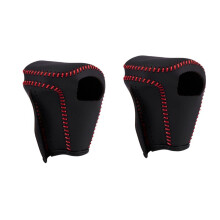 1 Set Car Gear Shift Cover Fit for 2015 2016 CRV, Black Leather Cover Gear Shifter Knob