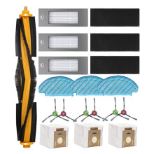 16PCS Replacement Parts for Deebot T8+/T9+/N8+/N8 Por+/N10 Robot Vacuum Main Side Brush Filter Mop Dust Bag